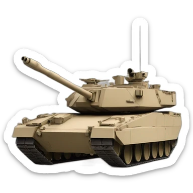 M1a2 Abrams tank sticker