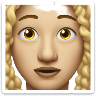 One eye bigger than the other  sticker