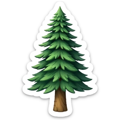 pine tree sticker