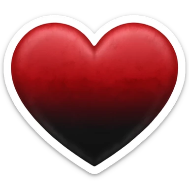 heart with a velvet ombre sticker