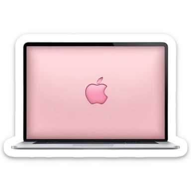 Light pink macbook sticker