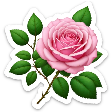 pink and green flowers sticker