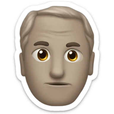 A man pretending not to be suspicious but that makes it more suspicious sticker