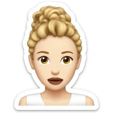 Kylie Minogue sad sticker