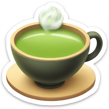 Matcha tea sticker