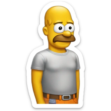 Homer Home Depot sticker