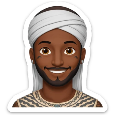 Un árabe tatuado sticker