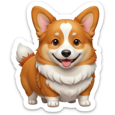 corgi dog sticker