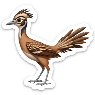 Running roadrunner sticker