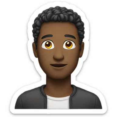 A white man standing sticker