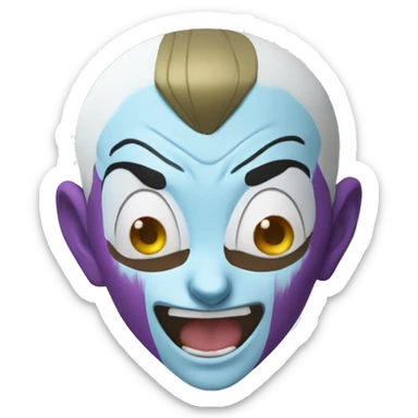 Whis from dragon ball yelling sticker