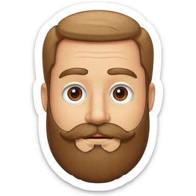 ernie with a beard sticker