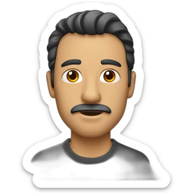 Hombre espantado sticker