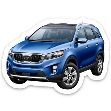 KIA Sorento 2002 год синий цвет sticker
