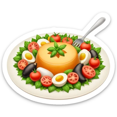 Cooking food sticker