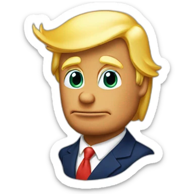 donald trump donald duck sticker