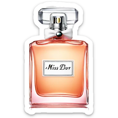 Miss dior perfume sticker