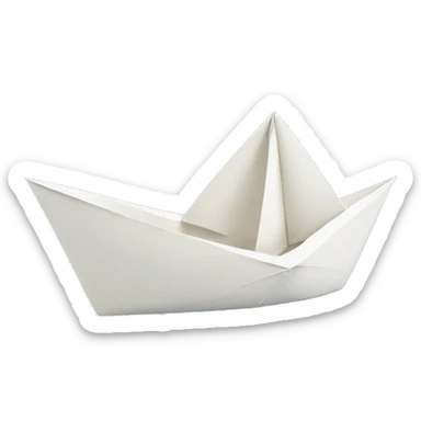 Paper boat sticker