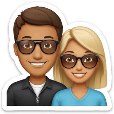 Man and woman 69 sticker