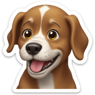Dog 🤣 laughing 😂  sticker