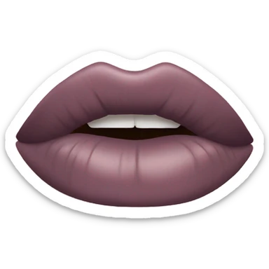 Mauve lipstick sticker