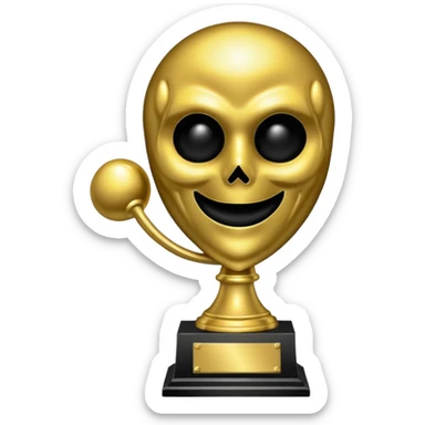 trofeu ghostface sticker