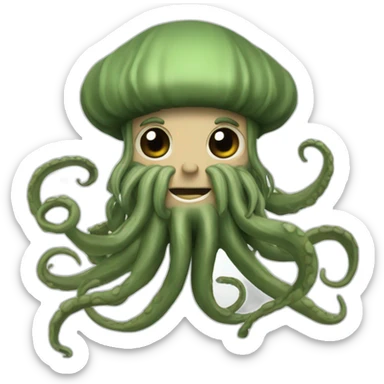 Davy Jones with tentacles sticker