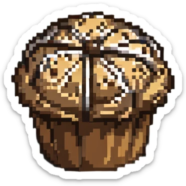 muffin with chocolate chips sticker