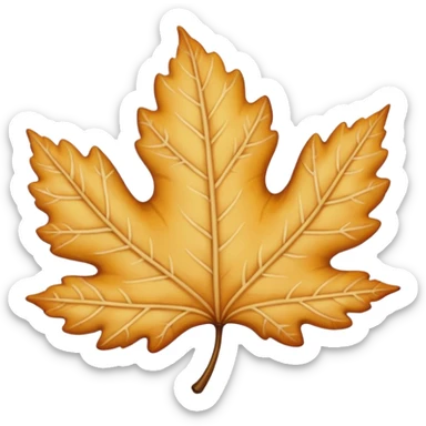 Une feuille blonde sticker