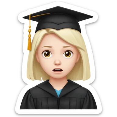 terrifying graduation sticker