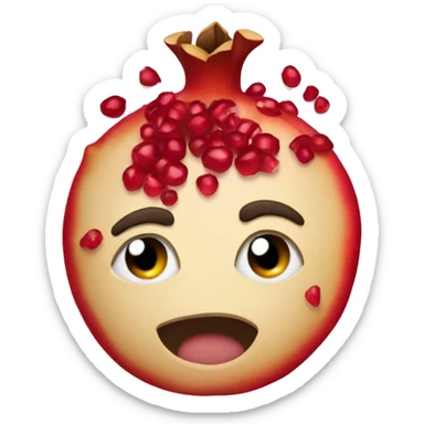 A pomegranate  sticker