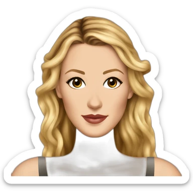 Blake lively, gossip girl sticker