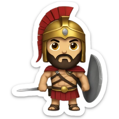 Leonidas of sparta sticker