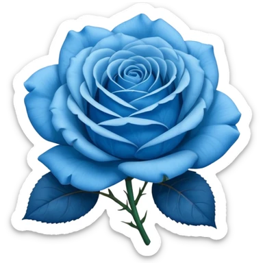 Rosa azul emoji sticker