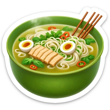 Khmer Noodle Num Banh Jok green broth  sticker