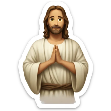 jesus christ pray sticker