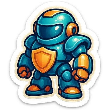 Lets do something else now. can you show me a iWexie shield robot sticker