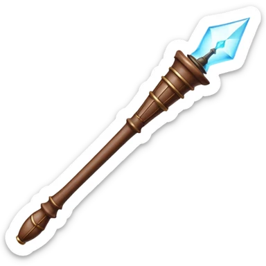 Harry Potter magic wand Brown and sade sticker