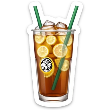 Starbucks black tea lemonade  sticker