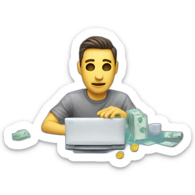 tech-bro-losing-money-over-AI-pivot sticker