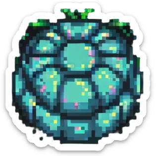 glowing neon bomb power up item sticker