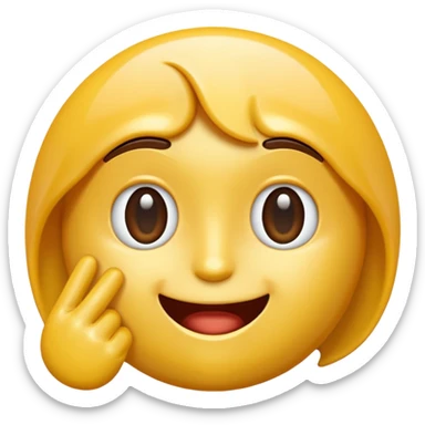 3D render of the 😳 emoji, WhatsApp style, glossy and vibrant, realistic lighting, soft gradient background, high-quality and expressive.

 sticker