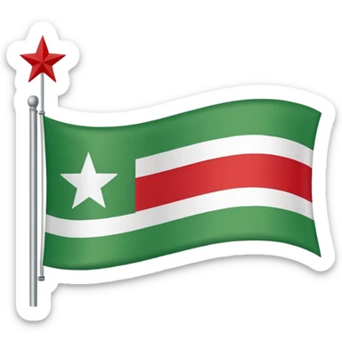 Tschetschenische Flagge  sticker