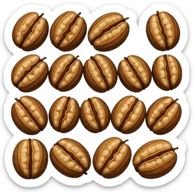 Walnut nuts sticker