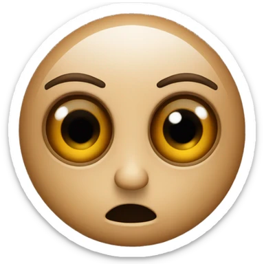 mysterious eyes on brown background sticker