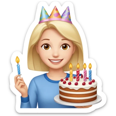 I want to birthday wish my girlfriend  sticker