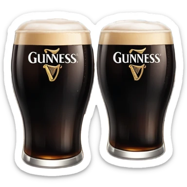 cheers guiness glasses sticker