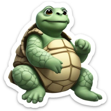 Master Oogway meditates on a branch sticker