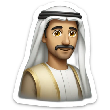 a man from saudi arabia sticker