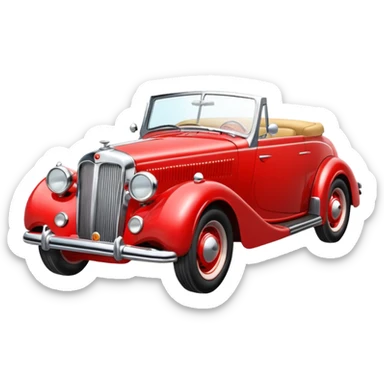 classic car sticker